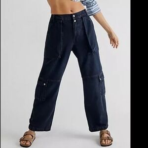 Free People Marx Slouchy Cargo Jeans